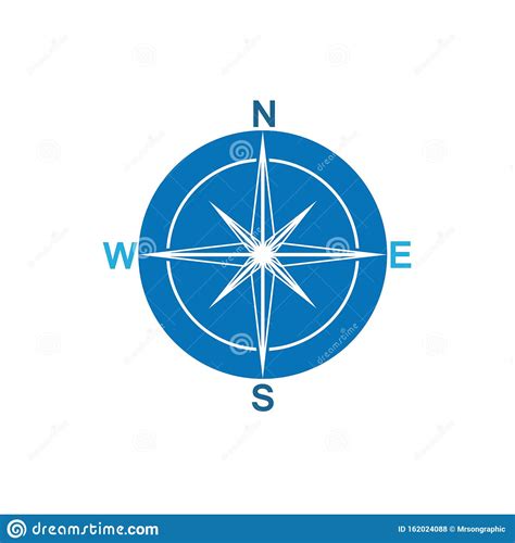 The points of the compass are points on a compass , specifically on the compass rose , marking divisions of the four cardinal directions : Compass Icon Template Vector Icon Illustration Stock ...