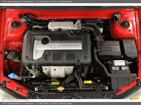 20 Liter Dohc 16 Valve 4 Cylinder Engine For The 2003 Hyundai Elantra