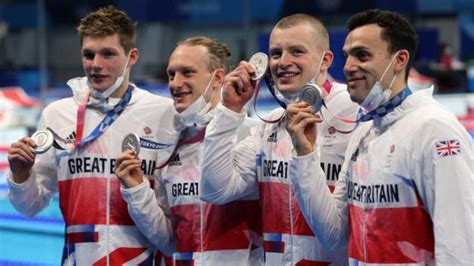 Tokyo Olympics Great Britain Win Record Eighth Swimming Medal With Men