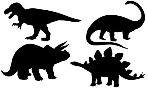 Dino Silhouette At Getdrawings Free Download
