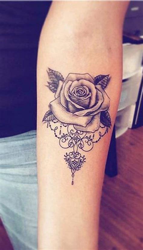 Unieke Geometrische Roos Onderarm Tattoo Idee N Voor Vrouwen Mandala