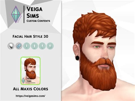 Facial Hair Style 30 By Davidmtv At Tsr Sims 4 Updates