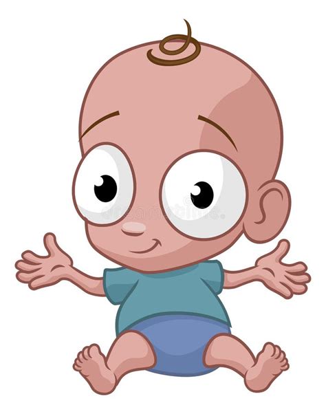 Bonitinho Bebê Bebê Bebê Personagem De Desenho Animado Ilustração Do