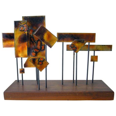 Abstract Modernist Enamel Sculpture 1960s For Sale At 1stdibs
