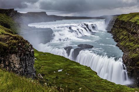 Famous Gullfoss Waterfall At Iceland Photograph By Kristian Sekulic