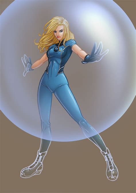 Suddenly Without Delay Sue Storm The Invisible Woman Comes Out Of