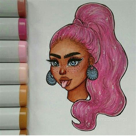 Once you can successfully draw a girl's face with guidelines, it will be easier to draw. follow me @badgalronnie | Dibujos impresionantes, Dibujos ...