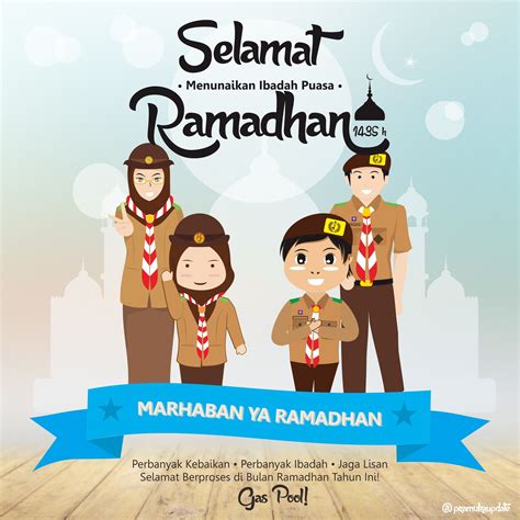 Selamat Menunaikan Ibadah Puasa Ramadhan Poster Selamat Menunaikan
