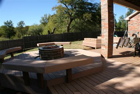 The overall fire pit rim to rim is 36 in. Floating Deck With Fire Pit | Home Design Ideas