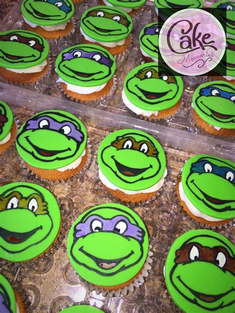 Tmnt Teenage Mutant Ninja Turtle Cupcake Toppers By Cake Memories