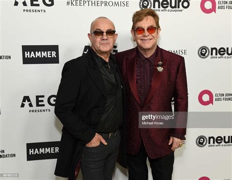 Bernie Taupin And Sir Elton John Celebrate Elton Johns 70th Birthday