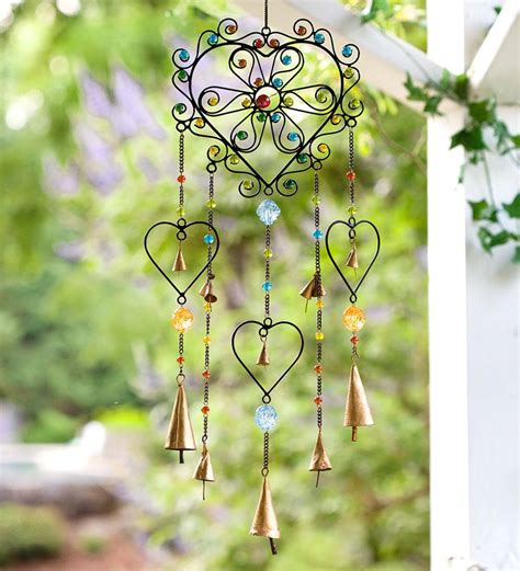 Colorful Heart Wind Chime Wind Chimes Wind Spinners And Chimes