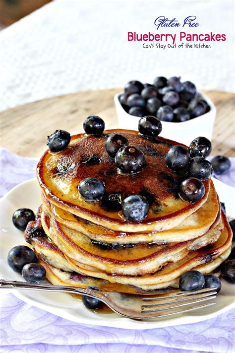 Not just a superfood for humans, the benefits of blueberries apply to your dog or cat too! Gluten Free Blueberry Pancakes - Can't Stay Out of the Kitchen