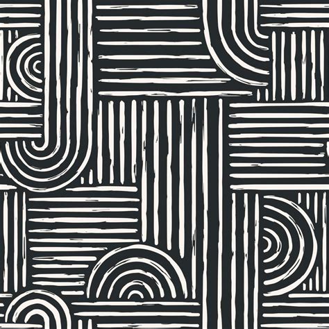 Aesthetic Contemporary Printable Seamless Pattern With Abstract Minimal