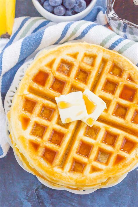 Belgian waffles are crispy on the outside and fluffy on the inside and easy to make; Fluffy Belgian Waffles (Homemade & So Easy!) - Pumpkin 'N ...