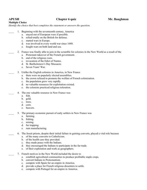 31 Chapter 6 Section 1 The Scientific Revolution Worksheet Answers
