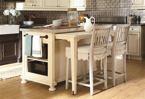 Space Saving Kitchen Island With Pull Out Table Homesfeed