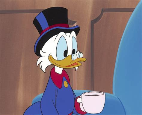 Disney Duck Tales Animation Cel Uncle Scrooge Mcduck Master
