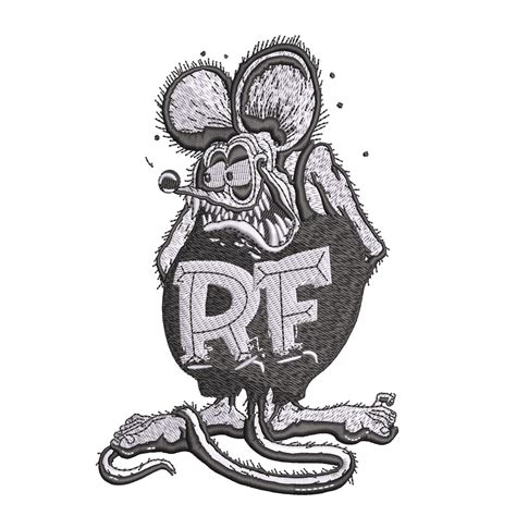 Rat Fink Digitized Embroidery Design Etsy