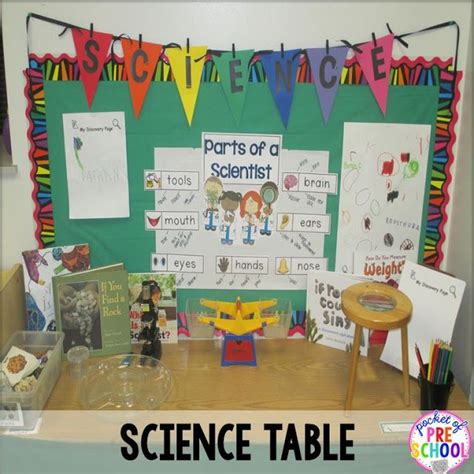 Science Table In My Discovery Center Is Filled With Ideas Of What You