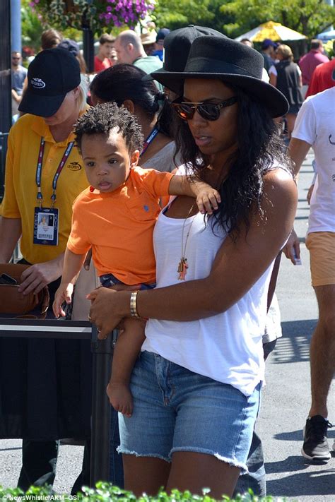 Kelly Rowland Cute Son And Husband Pictured At The U S Open