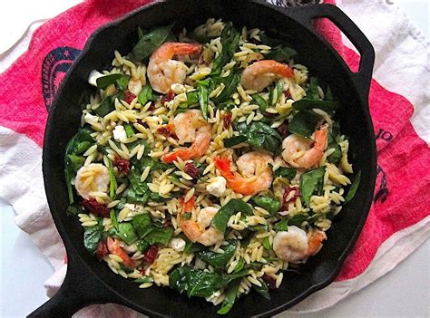 It's a great opening act for any seafood dinner and it makes a really good snack or appetizer. Mediterranean Orzo Salad With Shrimp | Recipe | Sea food ...