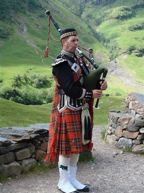 Scotland Two Iconic Symbols Of Scottish Culture The Kilt And Bagpipes