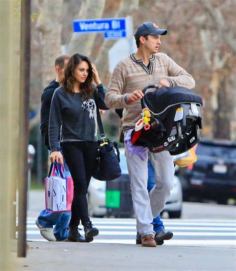 mila kunis and ashton kutcher out for dinner in los angeles hawtcelebs