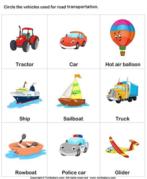 8 Ideas De Transportes Transporte Inglés Para Niños Ingles Basico