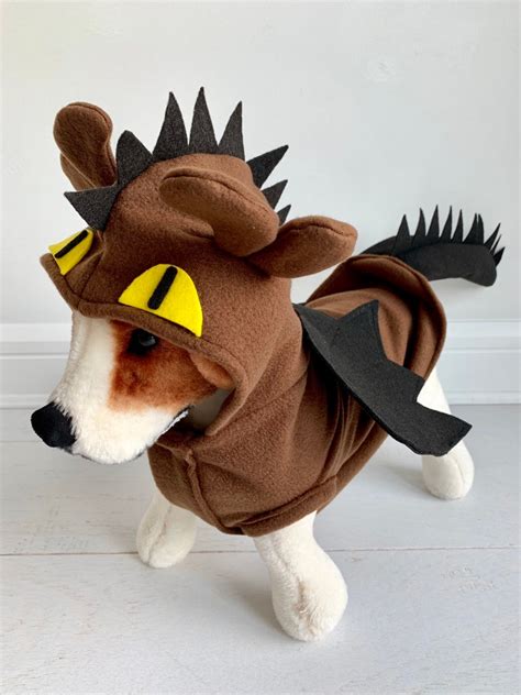 Brown Dragon Costume Dog Dragon Costume Halloween Costume Etsy