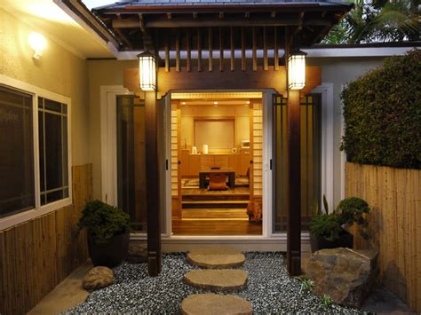 Japanese House Entry Asian Entrance Los Angeles By Loxcor Inc