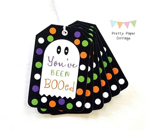 Halloween Tags You've Been BOOed Gift Tags Treat Tags | Etsy