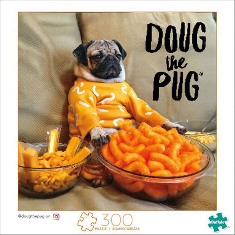 Doug The Pug Cheesy Doug 300 Large Piece Jigsaw Puzzle In