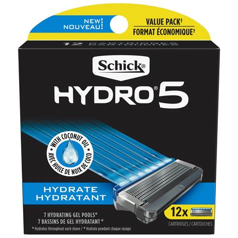 Find many great new & used options and get the best deals for 10x schick hydro 5 refill 4 cartridges at the best online prices at ebay! Schick Hydro 5 Sense Hydrate Men's Razor Blade Refills, 12 ...