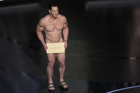 Was John Cena Really Nude During Academy Award Costumes Bit