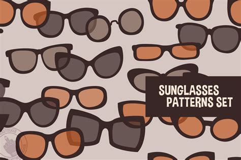 Sunglasses Patterns Set ~ Patterns On Creative Market