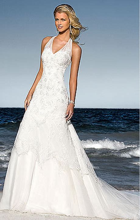 Halter Beach Wedding Dresses