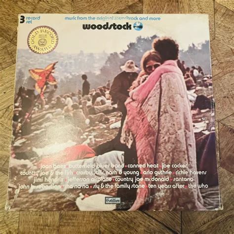 3 Lp Set Woodstock Original Soundtrack 1970 Cotillion Sd3 500 Gatefold Vg Vg 46 32 Picclick