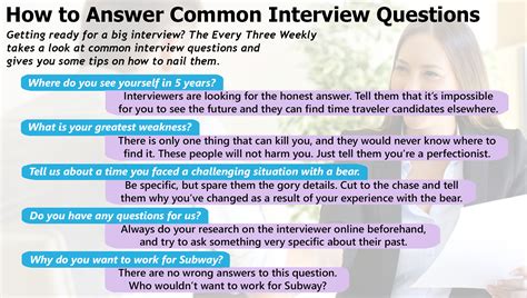 Infographic How To Answer The 5 Most Common Interview