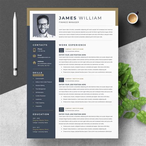 Your Stylish Cv Template Is Here In Word Format Cv Te