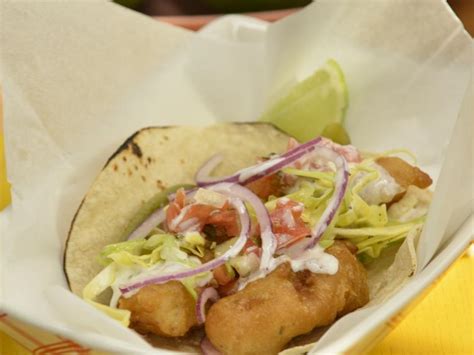 Ensenada Style Fish Tacos Recipe Marcela Valladolid Food Network