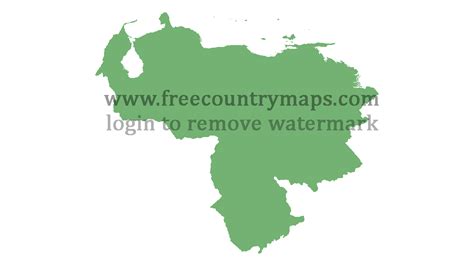 Blank Map Of Venezuela Free  Png And Vector Blank Maps