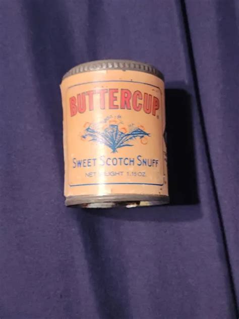 VINTAGE 1 15 OZ Advertising CAN HELME BUTTERCUP SWEET SCOTCH SNUFF 21