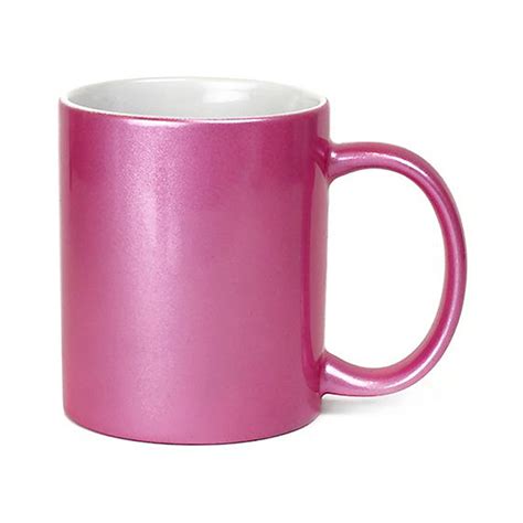 Sparkling Glitter Mug Pink 11oz