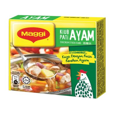 Unlike the maggi chicken stock found in the market these middle eastern made cubes are stronger. MAGGI® Chicken Stock Cube