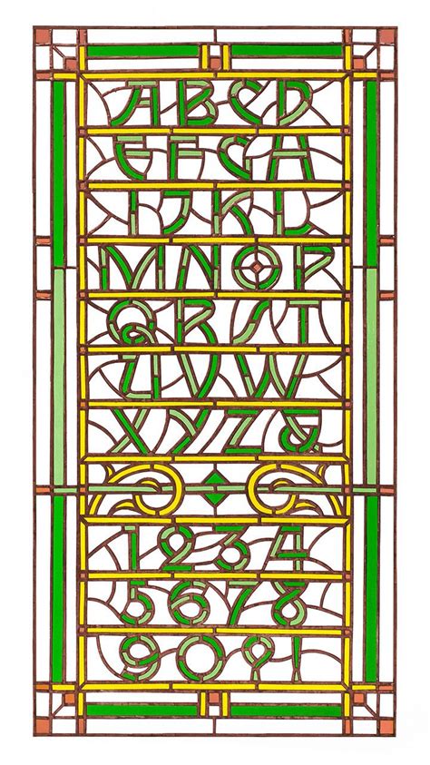 Stained Glass Alphabet Letters