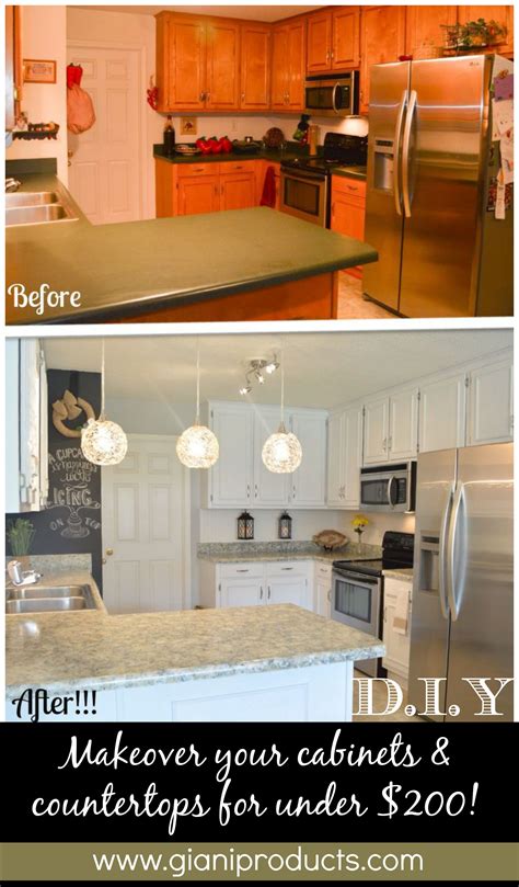 Kitchen Update On A Budget Diy Paint Kits To Revamp Countertops And