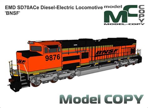 Emd Sd70ace Diesel Electric Locomotive Bnsf 3d Model 41823