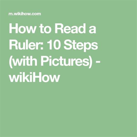 How To Read A Ruler 10 Steps With Pictures Wikihow Arcos Forjado
