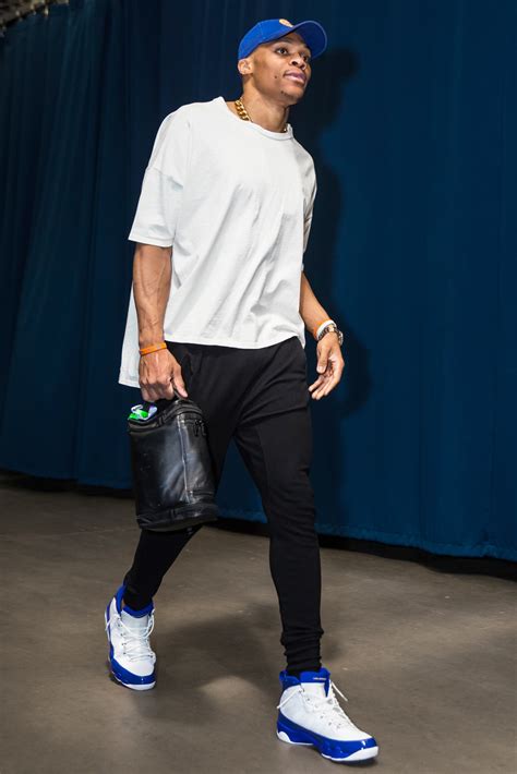We tracked every outfit the nba's biggest fashion star wore this season. The Russell Westbrook Look Book Photos | GQ